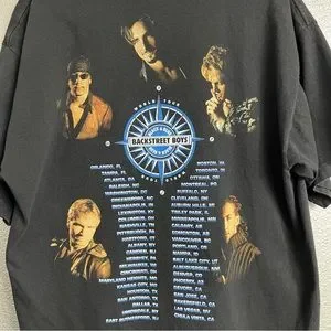 Vintage | Tops | Vintage Backstreet Boys Black Blue World